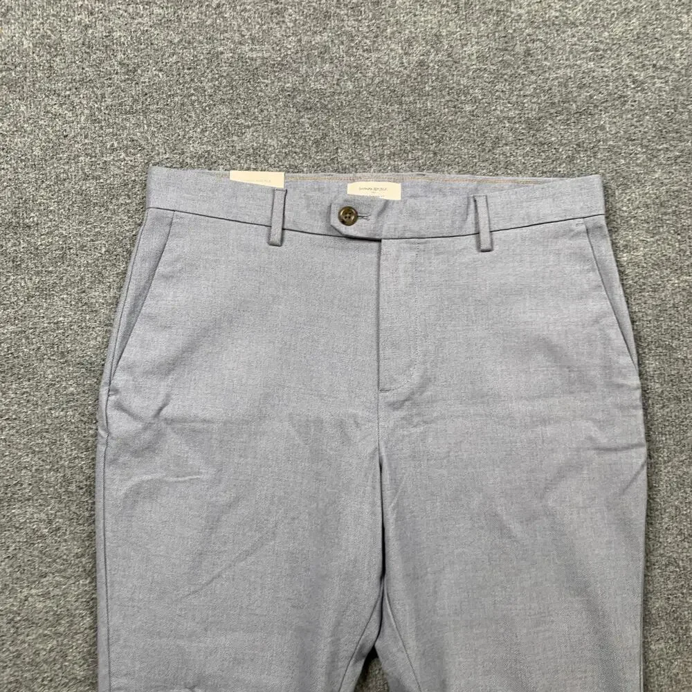 Banana Republic Pants Mens 33 Dresden Blue Grayson Slim Tapered Ankle INSEAM 27